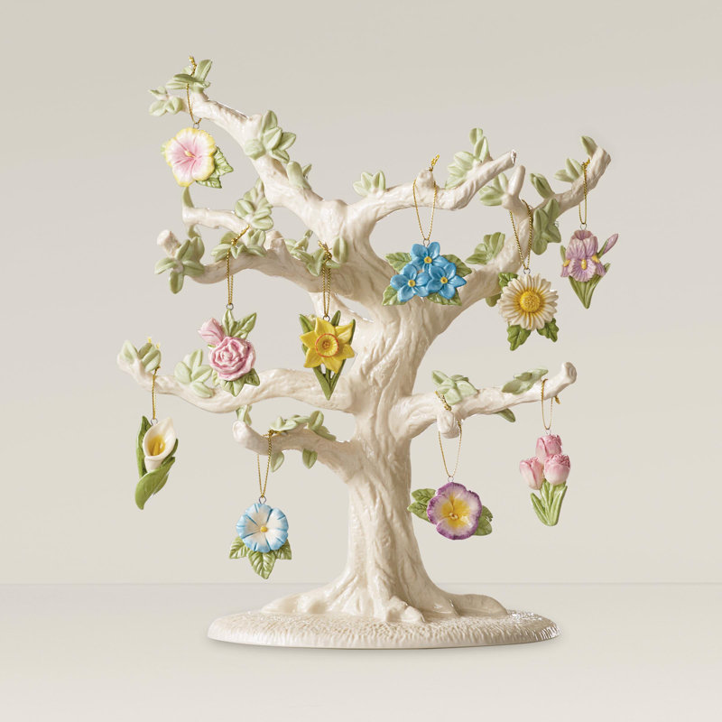 Celebrate Flowers 10-Piece Ornament Set