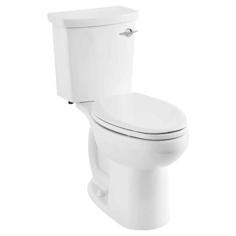Toilette allongée deux pièces à double chasse H2Option, Levier de déclenchement à droite