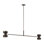 Sean Lavin Shanti 2-light linear extra large linear chandelier in dark bronze finish