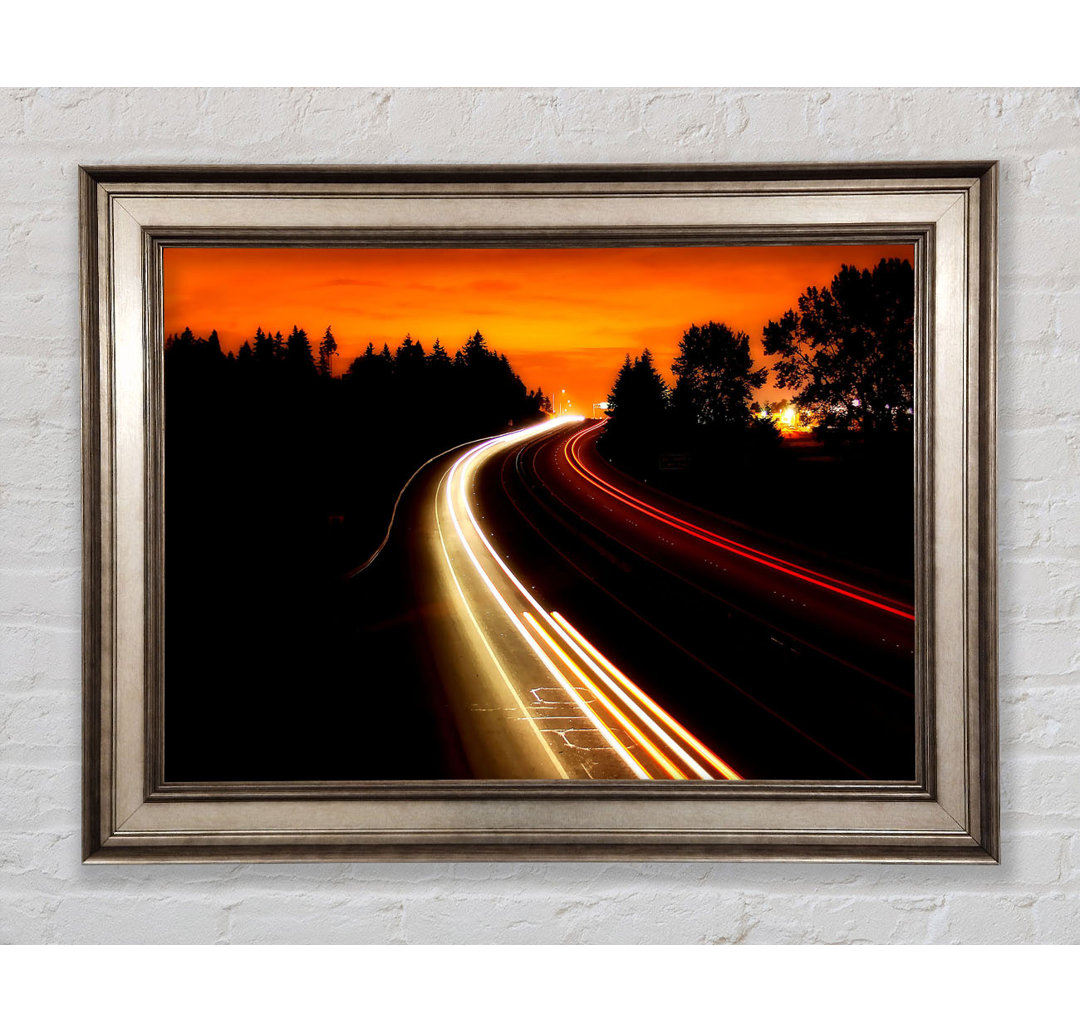 Interstate Highway - Einzelner Bilderrahmen Kunstdrucke