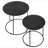 Matte Black 2-Piece Nesting Table