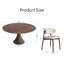 Ensemble de table de salle à manger en bois massif 5 pi / 7 pi-1748862354-1748862357