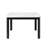 Biggs Square Marble Top with Solid Wood Base Dining Table