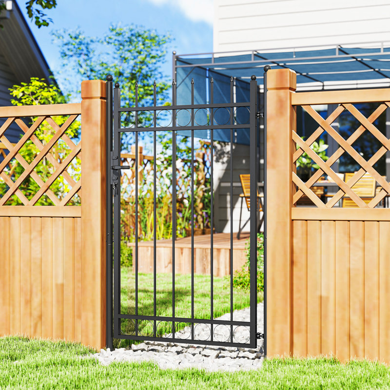 204cm H x 105cm W Galvanised Steel Gate