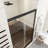 48'' - W x 72'' H Door Semi-Frameless Shower Door with Clear Glass