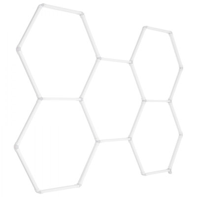 Hexagon Garage Lights 26400LM 5 Grid Honeycomb LED Shop Ceiling Light