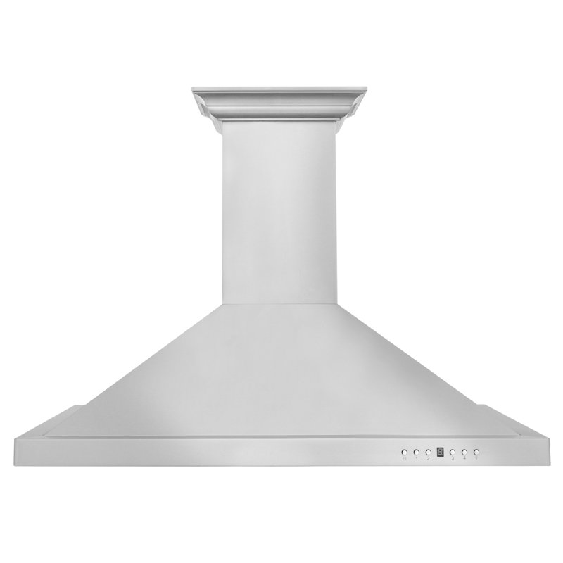 36" 400 CFM Ductless Wall Mount Range Hood, Stainless Steel