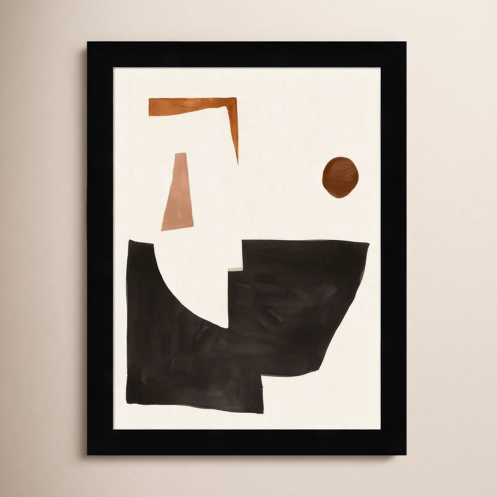 Blockway II Print by Sozi, 10" W x 13" H, Black