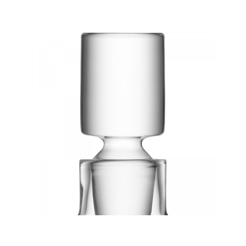 Handcrafted Clear Glass Whiskey Decanter with Heavy Base