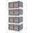 Foldable Plastic Home Storage Bins with Wheel-89058482-89058481
