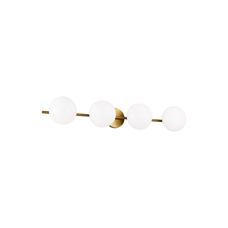 Éclairage de salle de bain 4 lumières à intensité variable Vibi, Bronze brillant