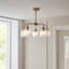 Ashcroft Ribbed 5 Light Ceiling Pendant