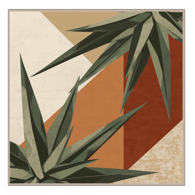 Tapis à motif géométrique brun et beige lavable à la machine Paesyn Aloe Vera, Carré 4 pi