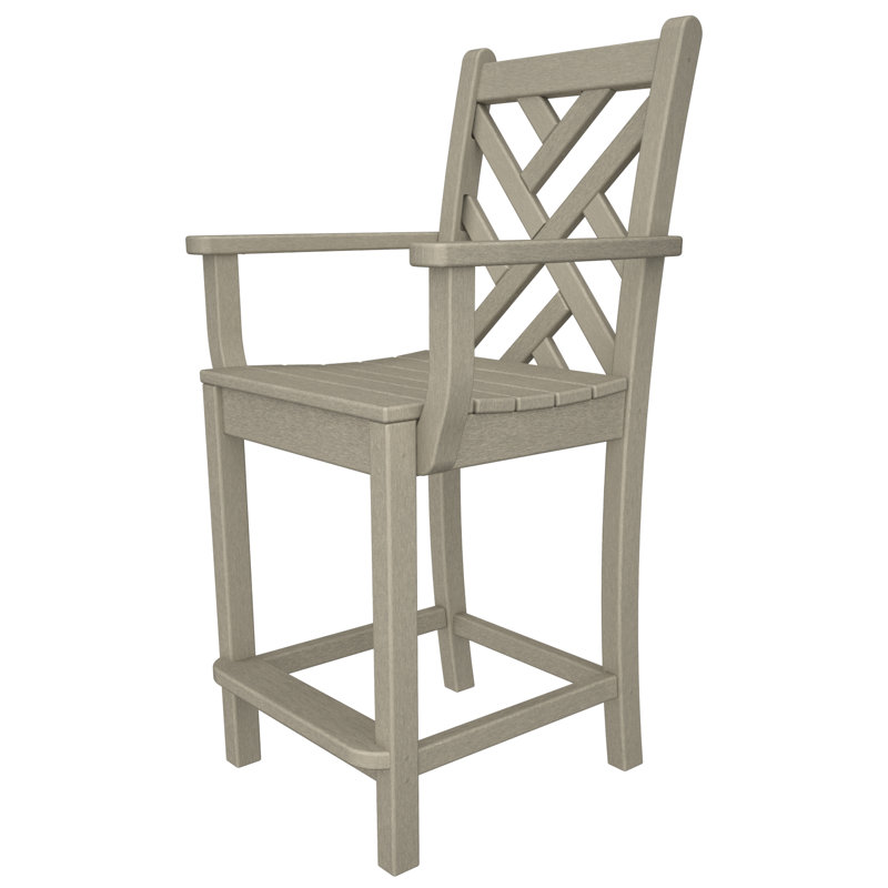Fauteuil de comptoir Lakeside POLYWOOD Chippendale, Sable