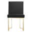 Chaise d'appoint de salle à manger rembourrée en velours Pangea Home Dexter-2000983443-2000983445