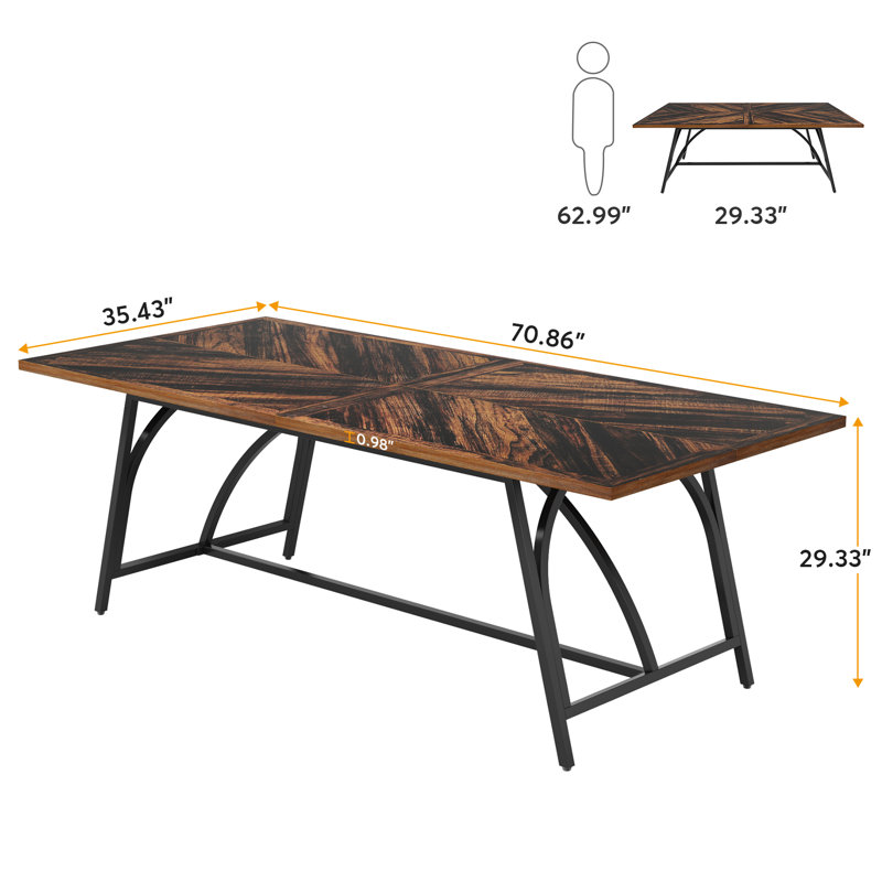 Grand bureau d'ordinateur 70,86 "Chantelle pour bureau personnel