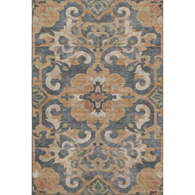 Premium Machine Washable Ralston AMF1947 Global Rug