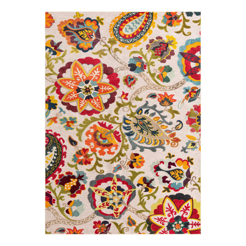 Tapis Bungalow Rose Nahla Caimin, Rectangle 9 pi x 12 pi