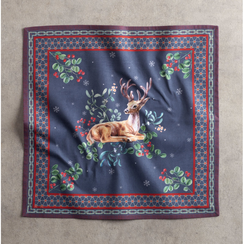 Serviettes de table Maison d'Hermine Christmas Joy 100 % coton - 51 x 51 cm