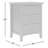 Renee 3-Drawer Solid and Manufactured Wood Nightstand -1063256765