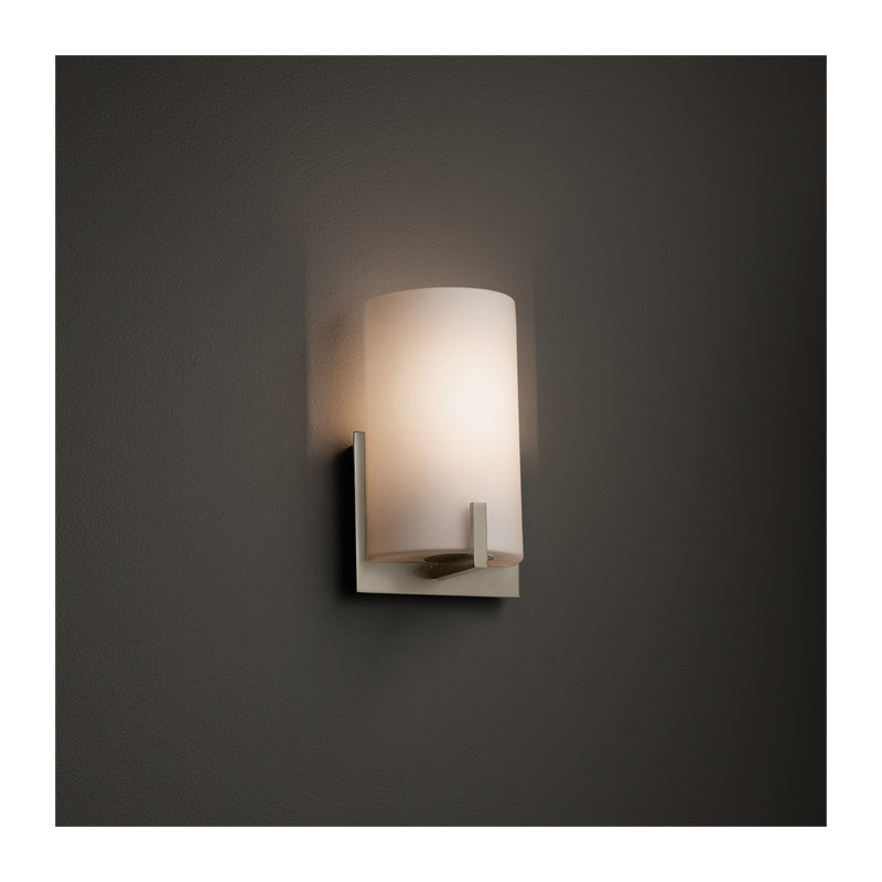 Applique murale encastrée 1 lumière Casson, Nickel brossé