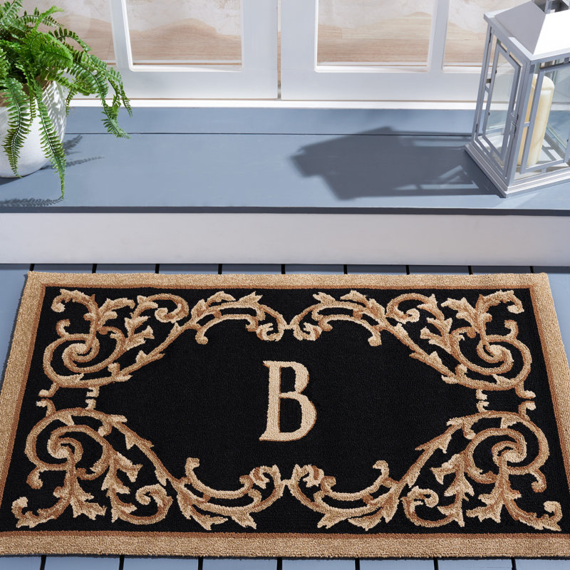 Amoya Personalizable Trellis Outdoor Doormat, 30" W x 48" L, W