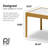 Ebern Designs 3 Piece Table and Chairs Set with Natural Finish and Dry Erase Surface