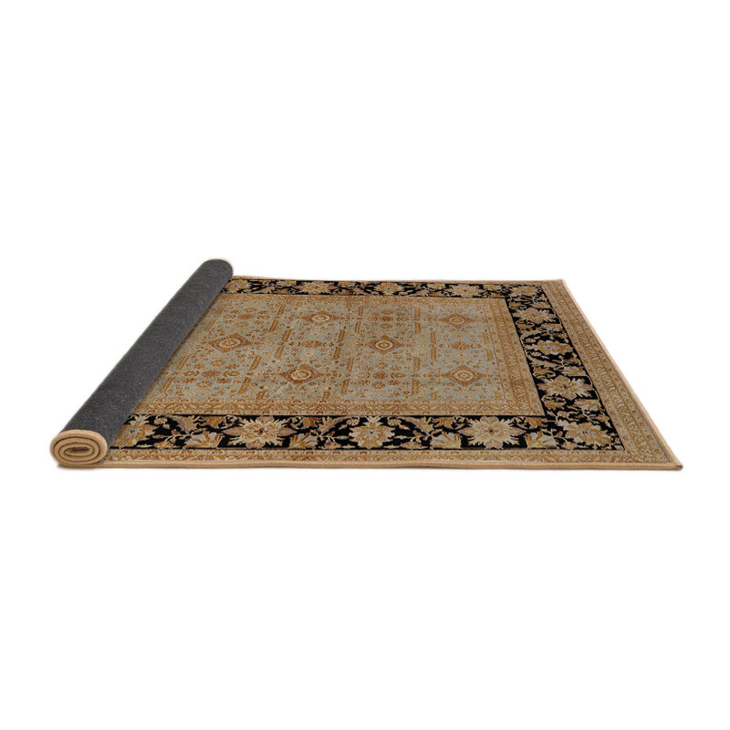 Tapis oriental brun / noir Swerting, Rond 5 pi