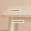 Table de roche en bois massif blanc simple-105904886