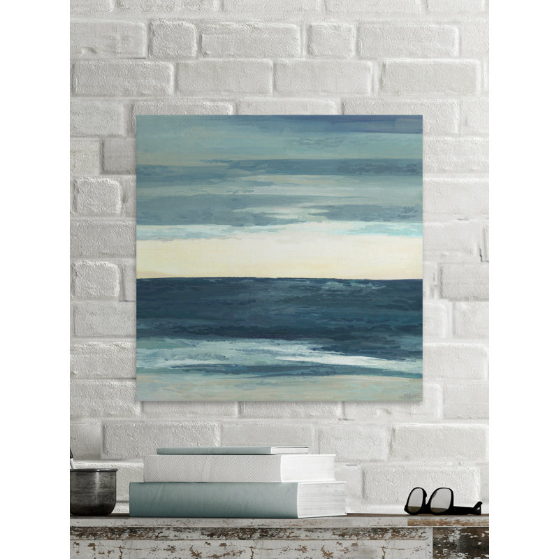 «Deep Blue Waves», reproduction d'art, H 12 po x l 12 po x P 1,5 po