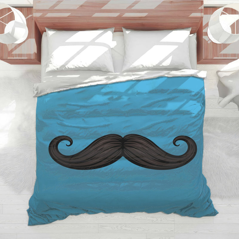 Édredon recourbé avec moustache noire, Simple extra long