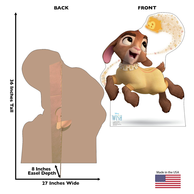 36'' Disney Wish Valentino and Star Cardboard Standee