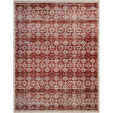 Mirabelle Floral Area Rug in Rust