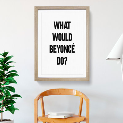 Beyonce - Picture Frame Typography