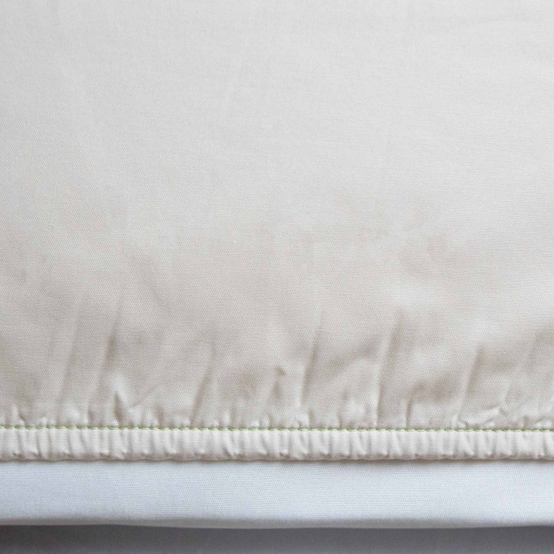 Martex Millennium 200 Solid Flat Sheet, Bone, Queen (90" x 109")