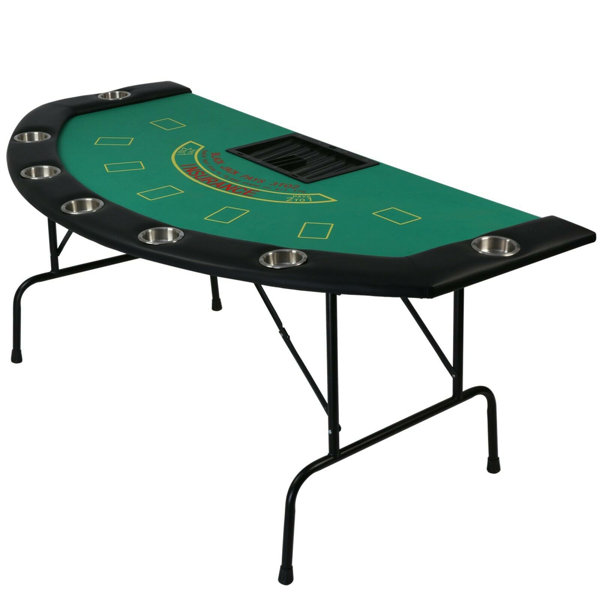 Mini Blackjack Table with Cards, Chips, Sweeper & Dealer Shoe