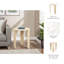 Table d'appoint 22 "en marbre sculpté Louva