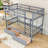 Rubber Wood Bunk Bed With Two Drawers-1326216427-1326216428