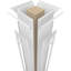 Colonne carrée de style classique avec capitonnage et base Craftsman-70838964