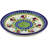 Country Rooster Polish Pottery 8" Plate