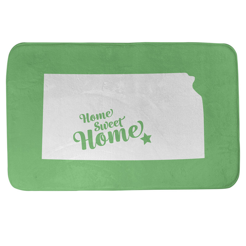 Tapis pour salle de bain wichita doux, l 21 po x L 34 po, Vert