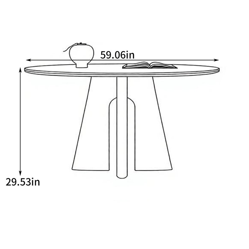 Table de salle à manger Southam, H 29,53 po x L 59,06 po x l 59,06 po