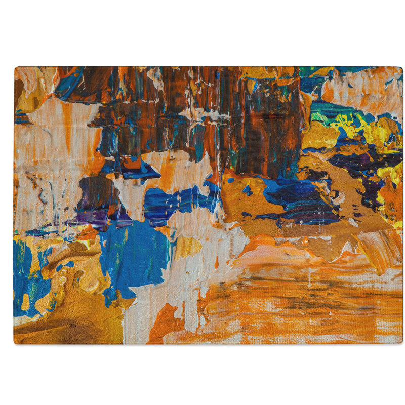 Tempered Glass Art Painting Vol.426 Chopping Board, 39 cm W x 28.5 cm L