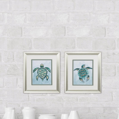 " Aquatic Turtle " 2 - Pieces