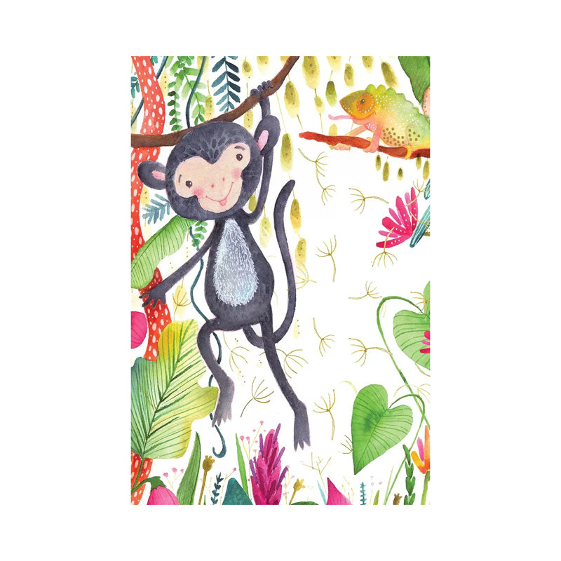 Décoration murale pour enfants Hangin 'Around II, H 12 po x l 8 po x P 0,75 po, Toile tendue