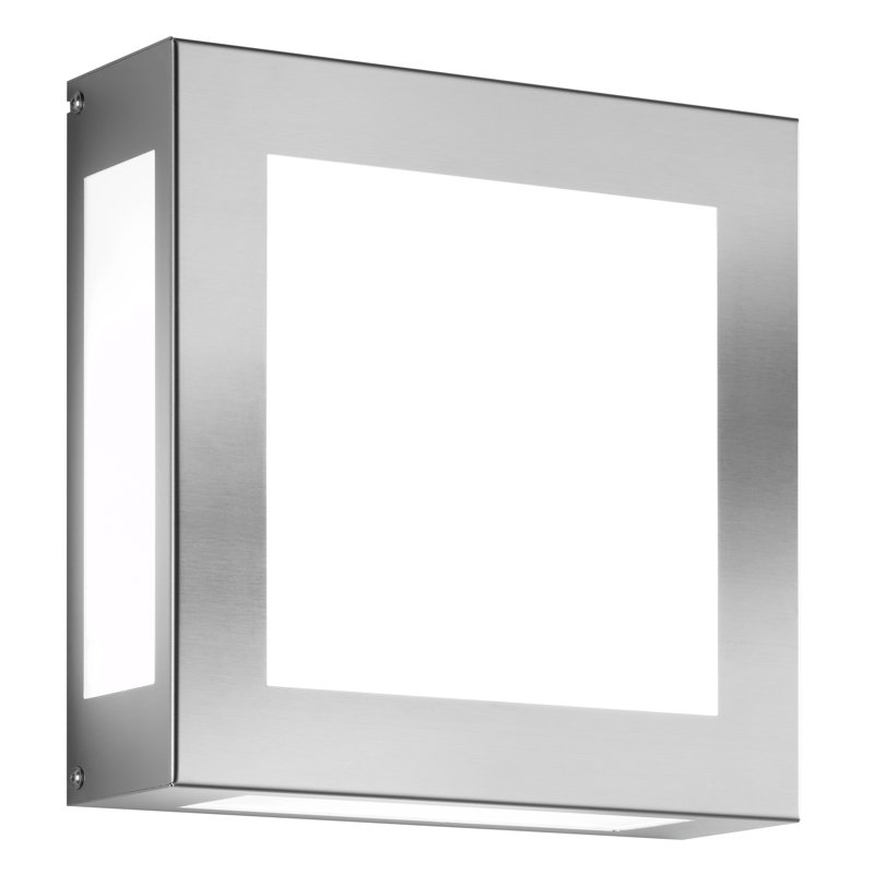 Aqua Legendo 2 - Bulb 95cm H Frosted Glass Outdoor Flush Mount, Without motion detector, Stainless steel