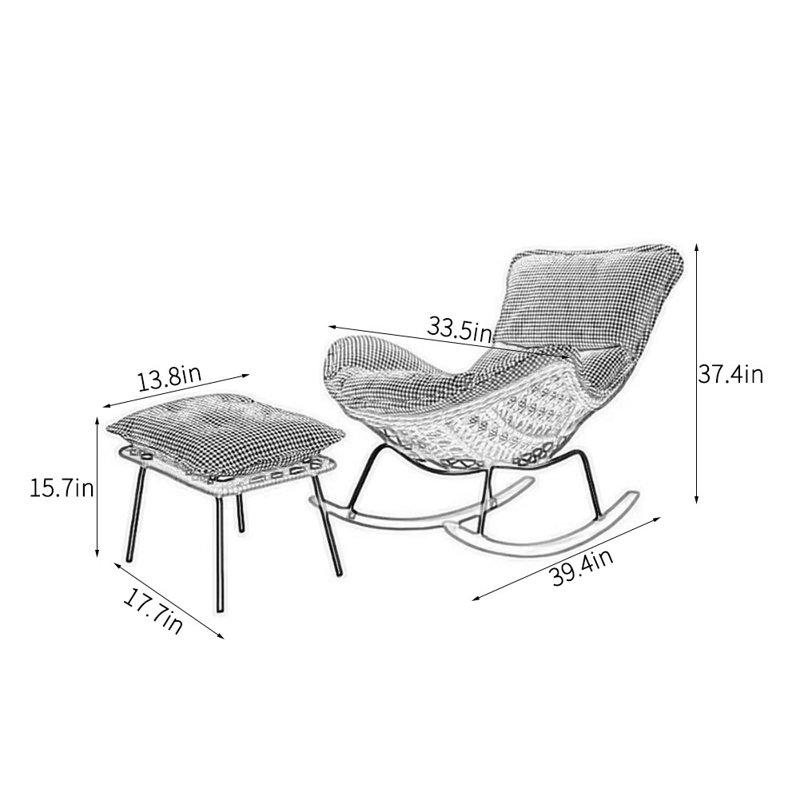 Rocking chair Casual light luxury home