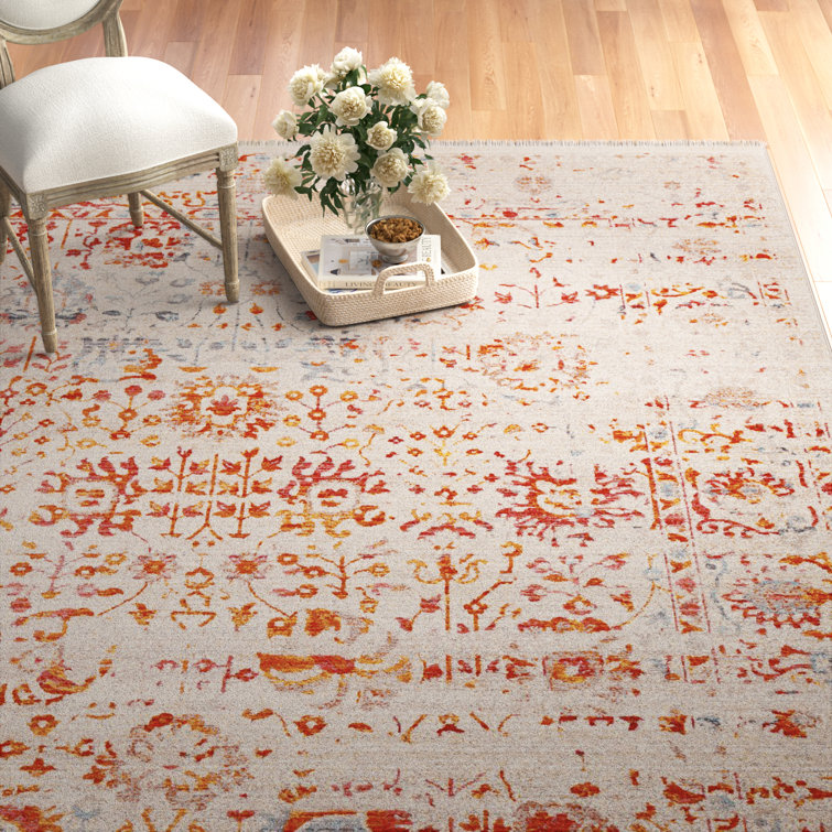 Tapis oriental rose pâle Mendelsohn