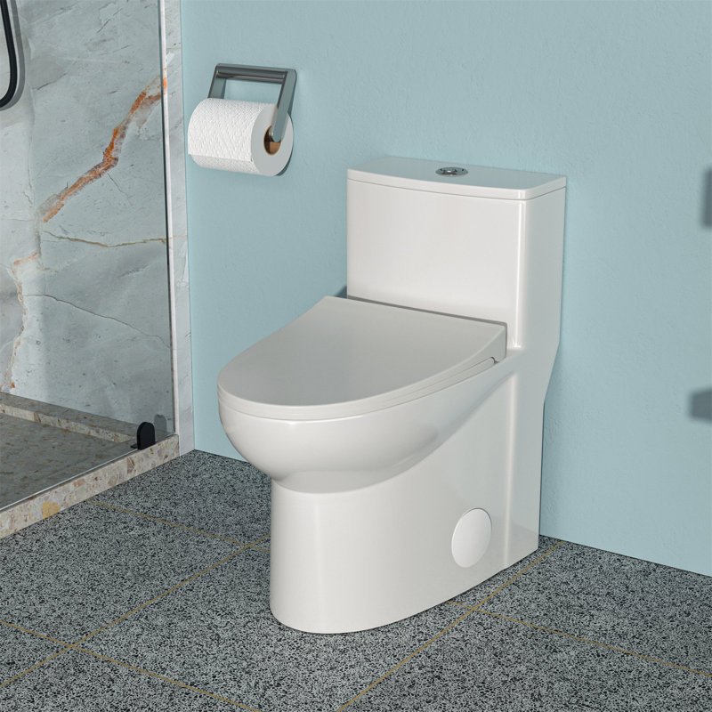 Creationstry GPF Elongated Floor Mounted One-Piece Toilet (Seat Included)
