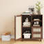 Buffet en rotin avec tablette réglable, buffet avec tiroirs pour le salon, la cuisine, le vestibule-671414270